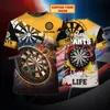 Męskie tshirts Tessffel Fashion Sports Darts Beer Club Games