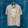 2023 New Men's T-Shirt Crewneck Crewneck Algodão de mangas curtas Moda explosiva masculina e feminina adesivos bordados camiseta de maré de alta qualidade