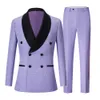 Kleidung Sets Kinder Formale Zweireiher Anzug Set Junge Neue Hochzeit Party Leistung Kommen Kinder Blazer Hosen 2 stücke Kleidung set Sechs knopf W0224