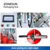 Zonesun dolgu makinesi otomatik kuru kimyasal yangın söndürücü üretim hattı söndürücü ambalaj sistemi ekipmanı Makinesi ZS-FE1