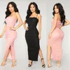 Casual Dresses Summer Dress For Women Neon Satin Lace Up Body Long Midi Sleeveless Backless Elegant Party Outfits Sexy Club Clothes
