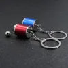 Keychains Creative Car 6-Speed Gearbox Gear Head Keychain Manual Shift Lever Metal Key Ring Modification Personality Pendant