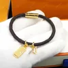 Designer Lederen Armband voor Heren Vrouwen Merk Luxe Sieraden Gouden Slot Armbanden Mannen Hanger Tijger Vrouwelijke 17 cm 19 cm 21 cm YZ3U YZ3U