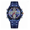 Orologi da polso NEKTOM Men # 39; s Watch Top Oversize Dial Sports Chronograph Quartz Orologio da uomo impermeabile digitale