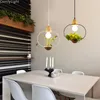 Pendant Lamps Plant Lighting Wood Lampshade Modern Flower Growing Herbs Lustre LukLoy Babylon Home Decor E27 Hanglamp LED Lamp