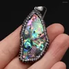 Colares pendentes Yachu Natural Stone Abalone Shell Irregular for Jewelry Making Diy Brincho de colar Acessórios para Charme Presente 25x35-30x40mm