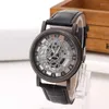 Wristwatches 2023 Fashion & Casual Men Skeleton Watches Mens Quartz Hollowing Out Watch Male Clock Stocks