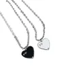 Fashion HeartShaped Necklace Designer Couples Pendant Necklaces Personality Letters Design 2 Colors2921363