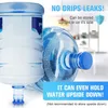 5-Gallonen-Wasserkrug Trinkgeschirr Deckelkappe Auslaufsicherer wiederverwendbarer Silikon-Ersatzdeckel Passend für 55-mm-Flaschen