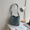 Abendtaschen Designer 2023 Damen Einfarbig Einfache Eimer Umhängetasche Mode Lässige Arbeit Messenger PU Brieftasche Vintage