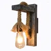 Wall Lamp Tripod Wooden Floor Luminaire Loft Candelabra Lamps Bedroom Lights Industrial