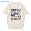 Wangcai01 Erkek Tişörtleri Radiohead Vintage Baskı Tişörtlü Erkekler Büyük Boy 100 Pamuk UNISEX T-SHIRTS Hip Hop Rock Band Müzik Albümü Tees Harajuku MA Tops 0224H23