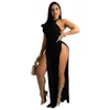 Vestido de natação de roupas de banho feminina para mulher encobrimento sexy de biquíni praia de biquíni feminino maiô nado de banho longa e sem mangas