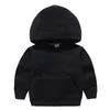 2023 Spring and autumn fashion Popular models of children's children's clothing boys solid color small children's tops girls clothes tide hooded sweatshirt