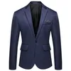 Men's slim jacket single breasted suit youth fashion casual wedding banquet dress jacket Asian size M-5XL