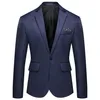 Herr Slim Jacket Single Breasted Suit Youth Fashion Casual Wedding Banket Dress Jacket Asiatisk storlek M-5XL