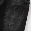 Pantalon 8666 American Denim Man Amirres Européen et Jeans Designer High Street Fashion Hommes Plissés Jeans Fleur De Cajou Slim Leggings Black Denim Pa GUST