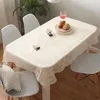 Table Cloth NIOBOMO Flower Plastic PVC Rectangle Tablecloth Waterproof And Oiproof Garden El Home Dining