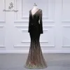 Платья для вечеринок сексуальные глубокие v Sequin Long Roomves Style Mermaid Вечерние платья vestidos formales vestidos de fiesta robe de soiree de mariage 230223