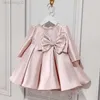 Robes de fille Baby Baptist Come Bowknot Perlé Design Enfants Catwalk Fête d'anniversaire Robe de soirée Filles Noël Princesse Robe Eid A2219