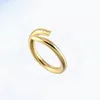 925 Sterling Silver Jewelry Nail Double Ring Engagement Love Diamond Rings for Men Emerald Womens Vivian Bijoux Woman Jewelries Medusa Gold Plated Wholesales Gift