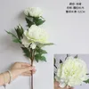 Ghirlande di fiori decorativi Stile cinese Singolo ramo Peonia Fiore d'imitazione Decorazione domestica Matrimonio Holding Road Leading Wall
