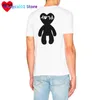 wangcai01 T-shirts pour hommes PLAY Hommes Femmes O-cou T-shirt à manches courtes Coeur tter broderie Dessin animé Peop Back Print Coton Été T-shirt décontracté 0224H23