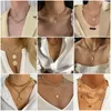 Chains 2023 Trendy Gold Color Chain Necklaces For Women Punk Collar Boho Chokers Jewelry Aesthetic Thick Necklace