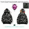 Top vakmanschap heren hoodies tijger full zip jas ontwerper mannen dames harajuku stylist shark sweatshirt mode co-branding camouflage dubbele hoedjes hoodys 96Sr