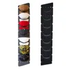 Hooks Baseball Hat Rack Porta traseira dos suportes de armazenamento pendurados sobre o organizador da tampa com 14 bolsos Caps Display