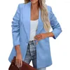 Women's Suits Warm Chic Autumn Office Lady Lapel Suit Jacket Temperament Coat Pocket Outerwear