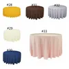 145cm Hotel Tablecloth Solid Round Polyester Table Cloth For Christmas Wedding Party Hotel Restaurant Banquet Decor