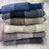 Scarves 2023 Japanese Style Winter Cotton And Linen Striped Plaid Long Women's Shawl Fashion Unisex CMen Scarf