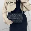 Designer New Cross Body French Ladies Womens Classic Single Vinatge Bags äkta lädermetall Matelasse Chain Bag