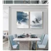 Canvas pintando florestas neve montanha imagens modulares para sala de estar casa cuadros decoartion nórdico pôster lobo elk woo