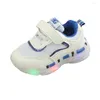 Athletic Shoes Casual Children Sneakers Boys Girls Led Light Kids Flats Sports Student Glowing Mesh Soft Luminous