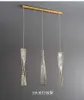 Роскошный ресторан Crystal подвесной ламп отель Bar Long Hanging Lamp Laving спальня декора гостиной кафе светодиодная люстра