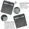 Markers Tangentboards Numeric Keyboard Calculator 2 i 1 med LCD -displaynummer Knappsats Bluetooth Trådlös elektronisk 12 -siffror 230224