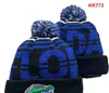 Casquettes pour hommes Chapeaux NCAA Toutes les 32 équipes Penn State Nittany Bonnets à pompons tricotés à revers Laine rayée Warm USA College Sport Bonnet en tricot Bonnet de hockey Bonnet pour femme A0