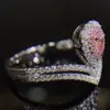 Ne se fanent jamais couleur or blanc anneaux femmes haute qualité Zircon anneau Original tibétain argent bande de mariage bijoux de mariée accessoires JZ224