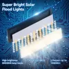 LED Solar Light 90-LED-Wandlampe wasserdichtes IP65-PIR-Bewegungssensor, Fernbedienung, Gartenlicht Au￟enpfadwandlicht, Zaun, Garagentor, 4 Modi