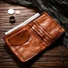 Wallets Retro Wash Men's Short Leather Purse Simple Plant Tanned Small Money Clip High-grade Head Layer Cowhide Student Wallet