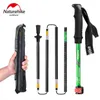 Trekking Poles Naturehike 1Pcs lightweight Five Section Fold Walking Stick Ultra light 7075 Sponge Handle Professional Lock Trekking Pole NH15A J230224