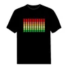 Kläduppsättningar LED Kids T -shirt för pojkar flickor fest rockmusik ljud aktiverad t -shirt ljus upp och ner lysande pojke s tshirt 230224