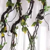 Decoratieve bloemen Mooie kunstmatige boom Lang zachte plastic droge bruiloft tak Plant Home Decoratie Simulatie Spiral Vine