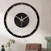 Wall Clocks A50I Non-Ticking Quartz Acrylic Clock 11.8 Inch Transparent Creative Home Living Room Decoration