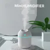 250 ml mini luftfuktare USB aroma eterisk olja diffusor för hembil ultraljud mist maker med LED -färg nattlampdiffusor