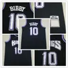 Mike Bibby 10 Jersey 2001-02 Black Jerseys Basketball Men 스티치 저지 S-XXL 믹스 매치 순서