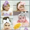 Saç Aksesuarları Çocuklar Kızlar Büyük Bow Headwrap Band Bebek Kız Pamuk Kafa Bantları Bebek Bebekler Moda Saç Bantları Güzel Dhzpj