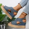 Sandals Summer Sandals Women's Shoes 2022 Trend Wedge Platform Casual Flat Designer Elegant Party Heels Free Shipping Sandalias De Tacon Z0224